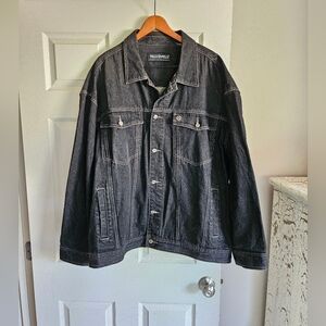 Pelle Pelle XXL Marc Buchanan Jean Jacket Black Pristine Condition